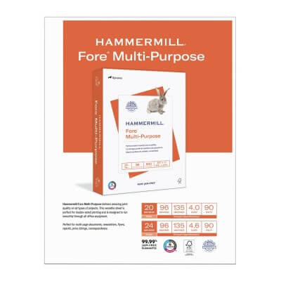 Hammermill Fore Multi-Purpose paper packaging on a white background